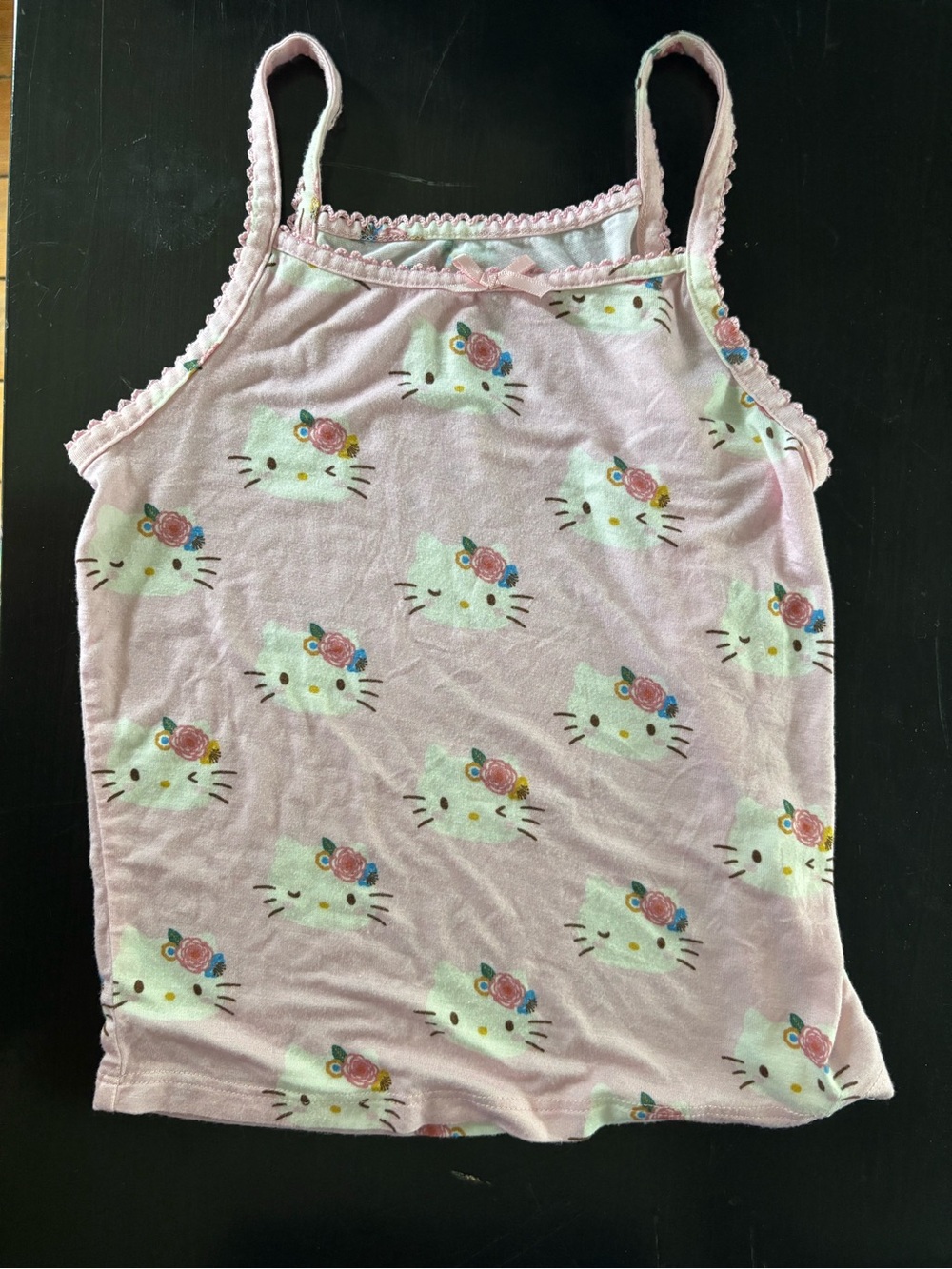 Posh Peanut Pink Floral Hello Kitty Print Camisole